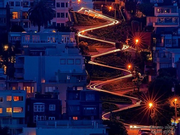 Самая изогнутая дорога в мире находится в Сан-Франциско и называется Русская.jpg